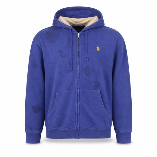 U.S. Polo Assn. Men's Blue Full Zip Hoodie Size XL Cotton Blend