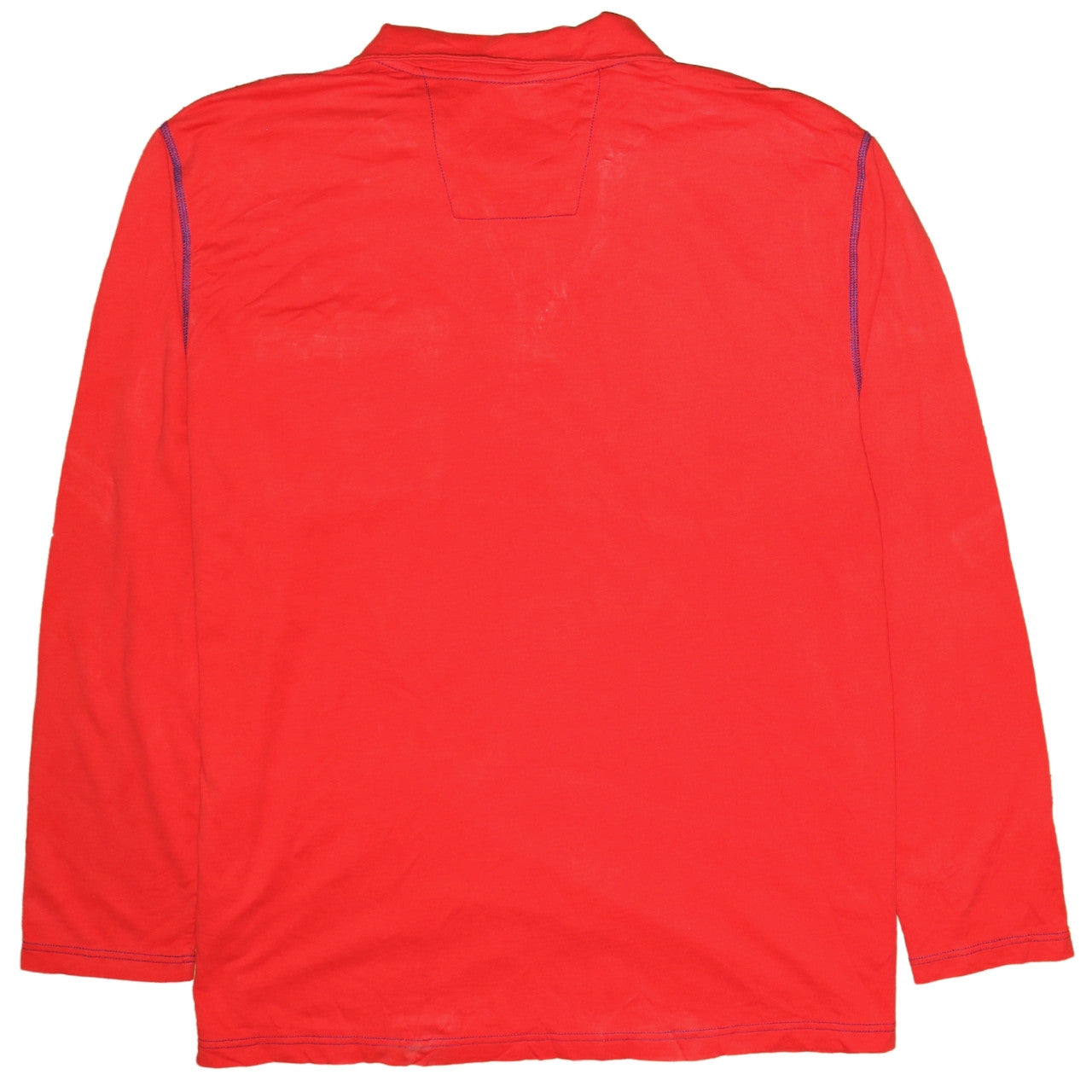 Nautica Men's Red 2XL Henley 1/4 Zip Cotton Sweatshirt