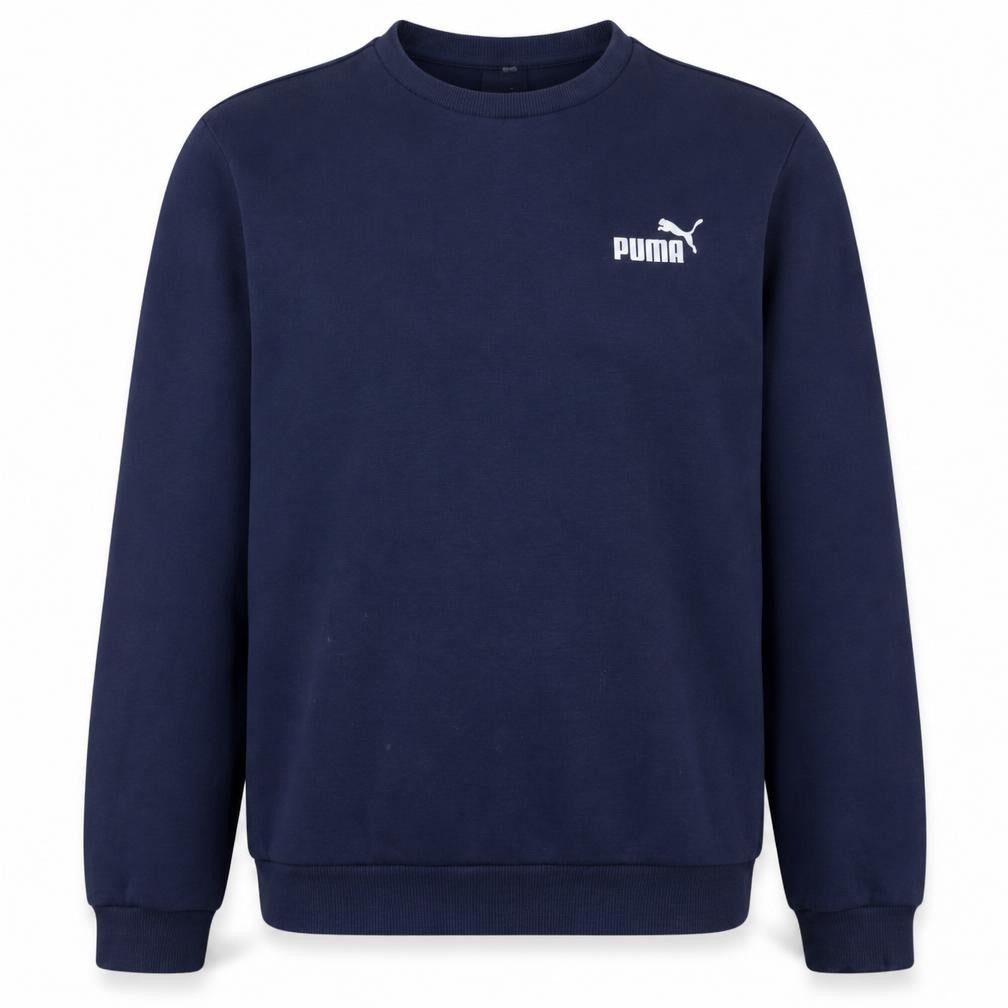 Puma Mens Blue Crew Neck Pullover Sweatshirt M Regular Fit