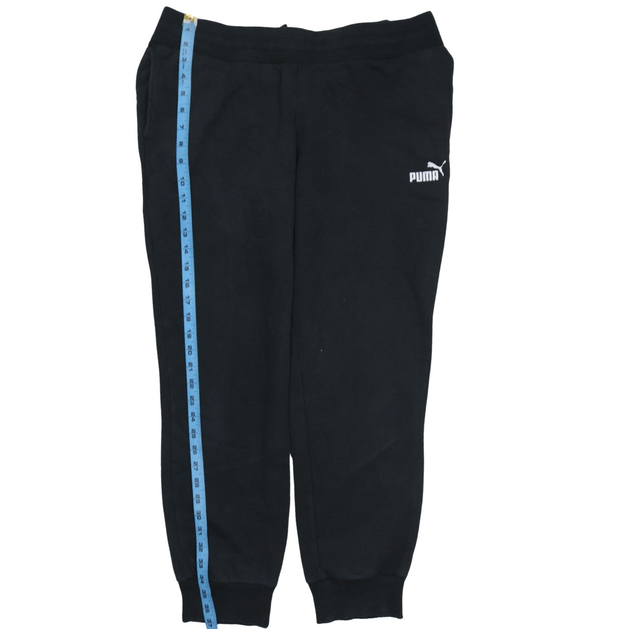 Puma Womens Black Jogger Sweatpants S Cotton Blend Fleece