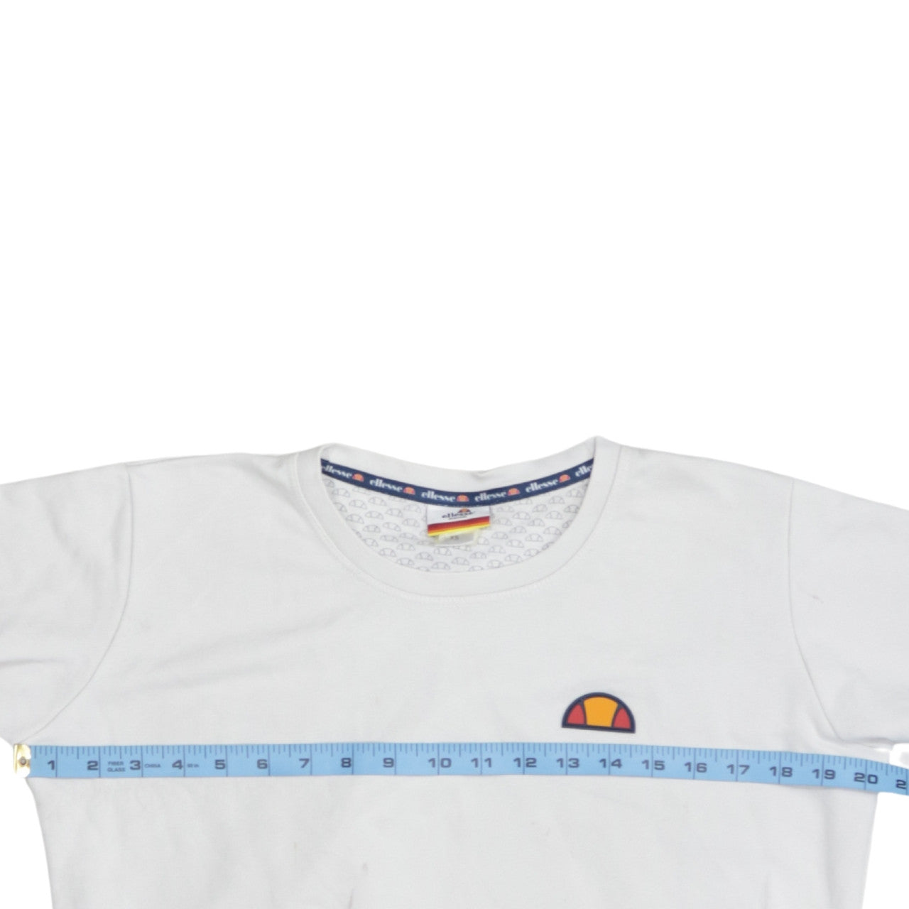 Ellesse Heritage Women's White Pullover Sweatshirt XS Logo Trim