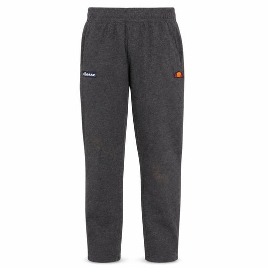 Front view of Ellesse Men's Grey Sweatpants S Regular Fit Fleece Joggers
