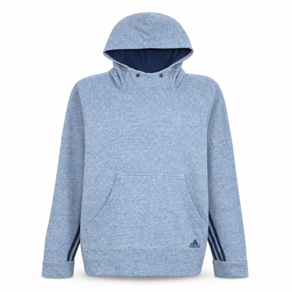 Adidas Women Blue XL Pullover Hoodie with Kangaroo Pocket