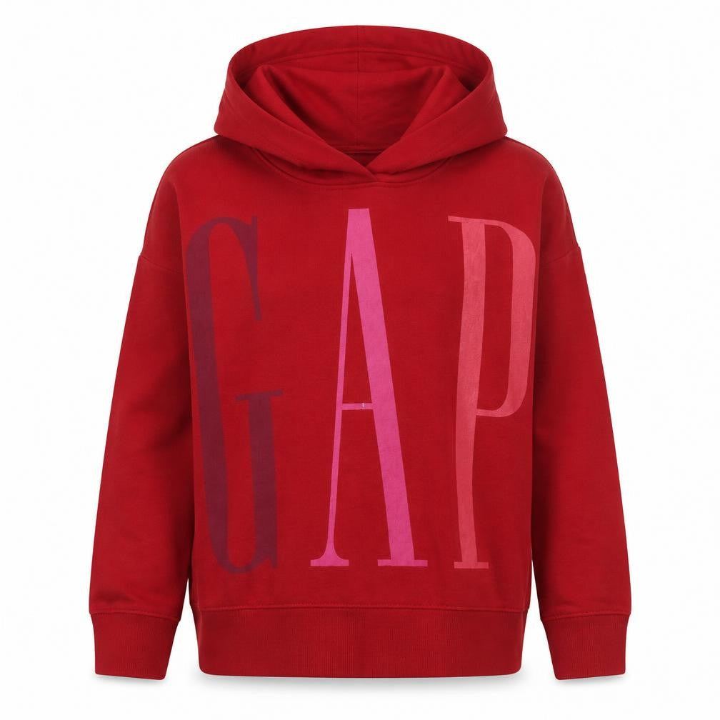 GAP Womens Red Pullover Hoodie Small Cotton Blend Casual Wear