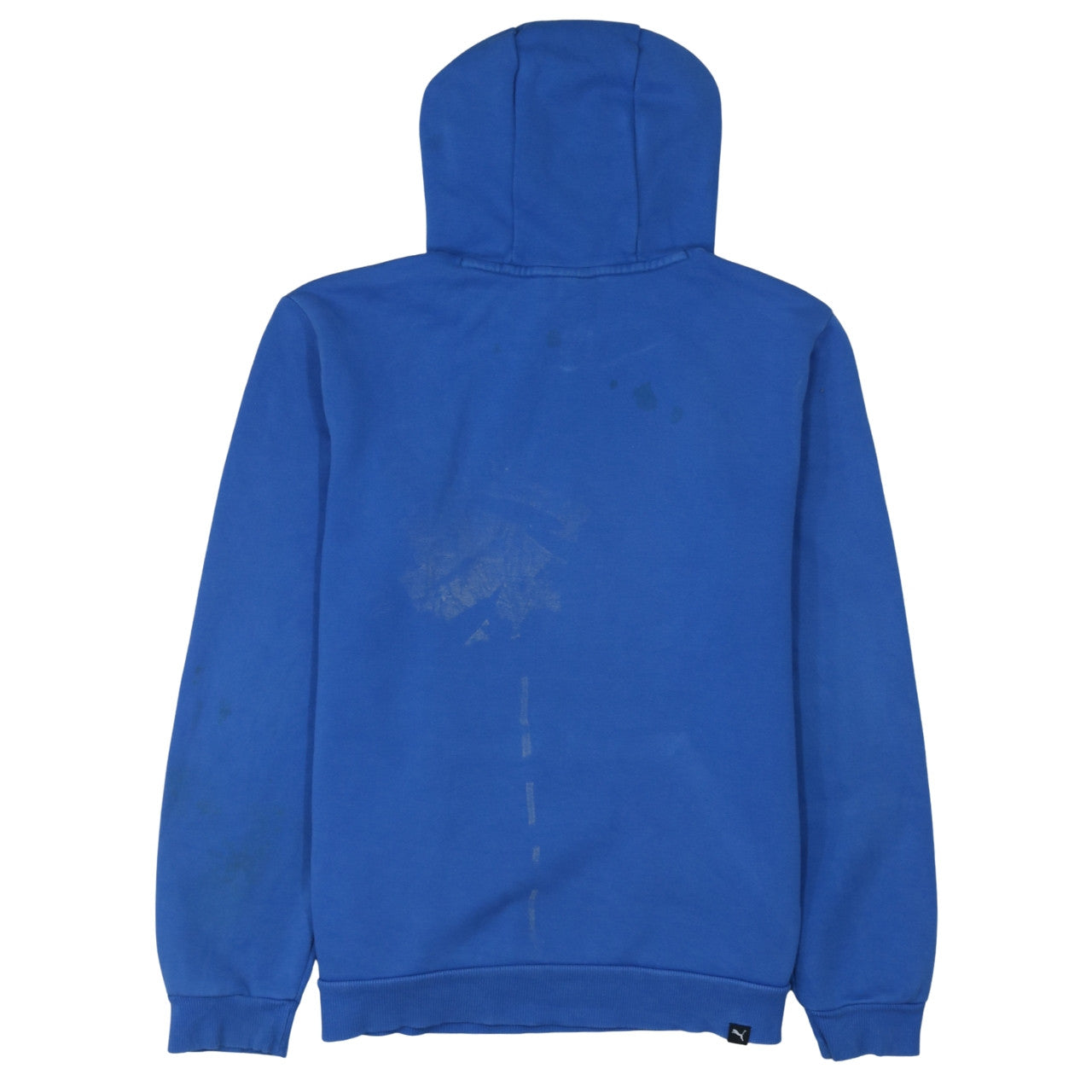 Puma Boys Blue Pullover Hoodie 15-16 Years Graphic Logo Sweatshirt