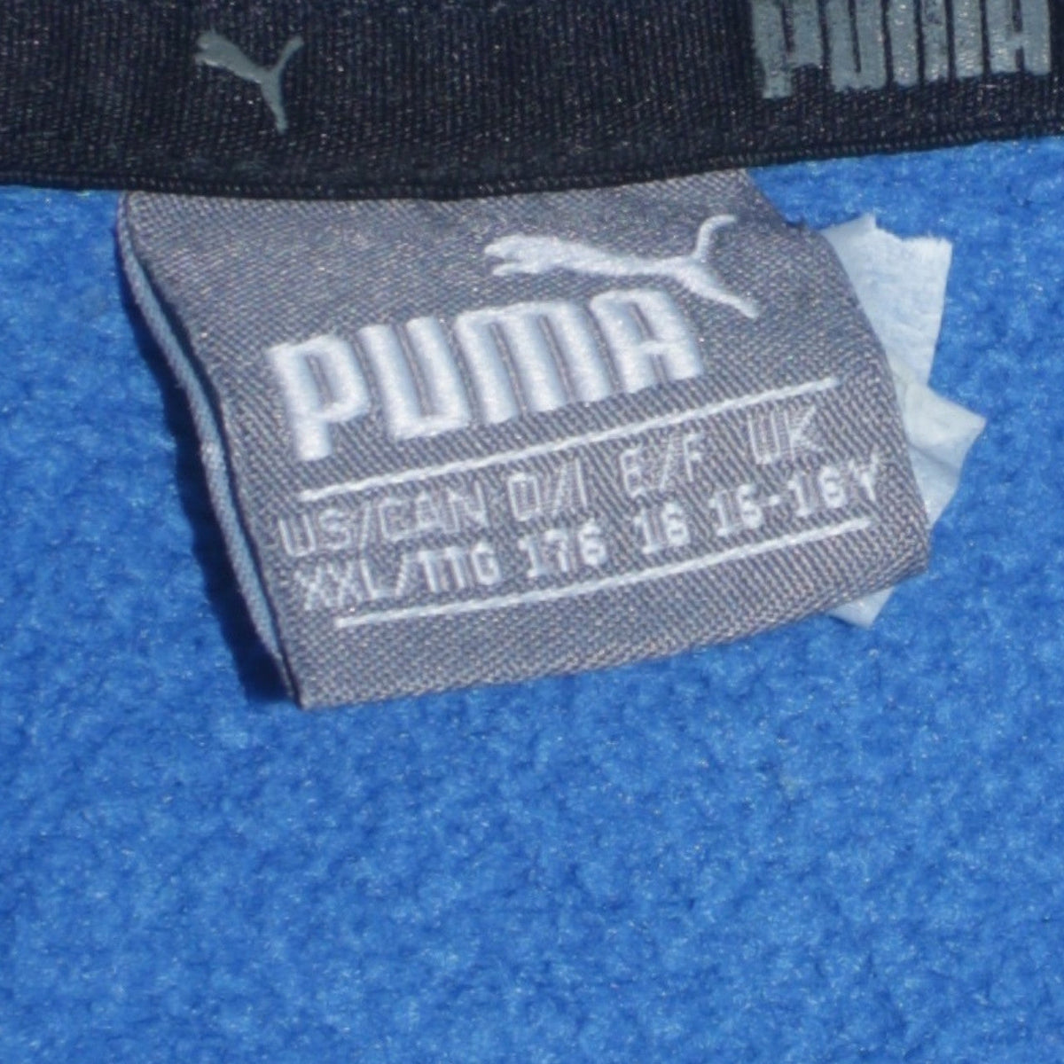 Puma Boys Blue Pullover Hoodie 15-16 Years Graphic Logo Sweatshirt