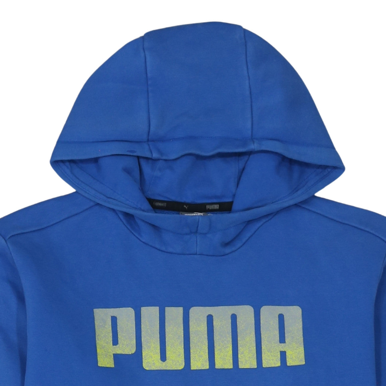 Puma Boys Blue Pullover Hoodie 15-16 Years Graphic Logo Sweatshirt
