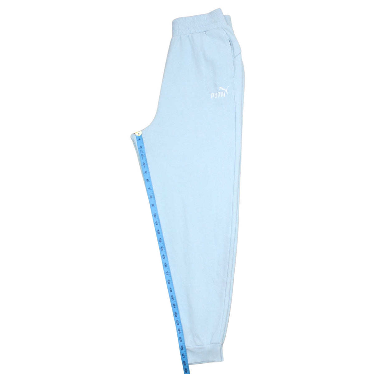 Puma Women Blue Fleece Sweatpants M Regular Fit Casual Sports