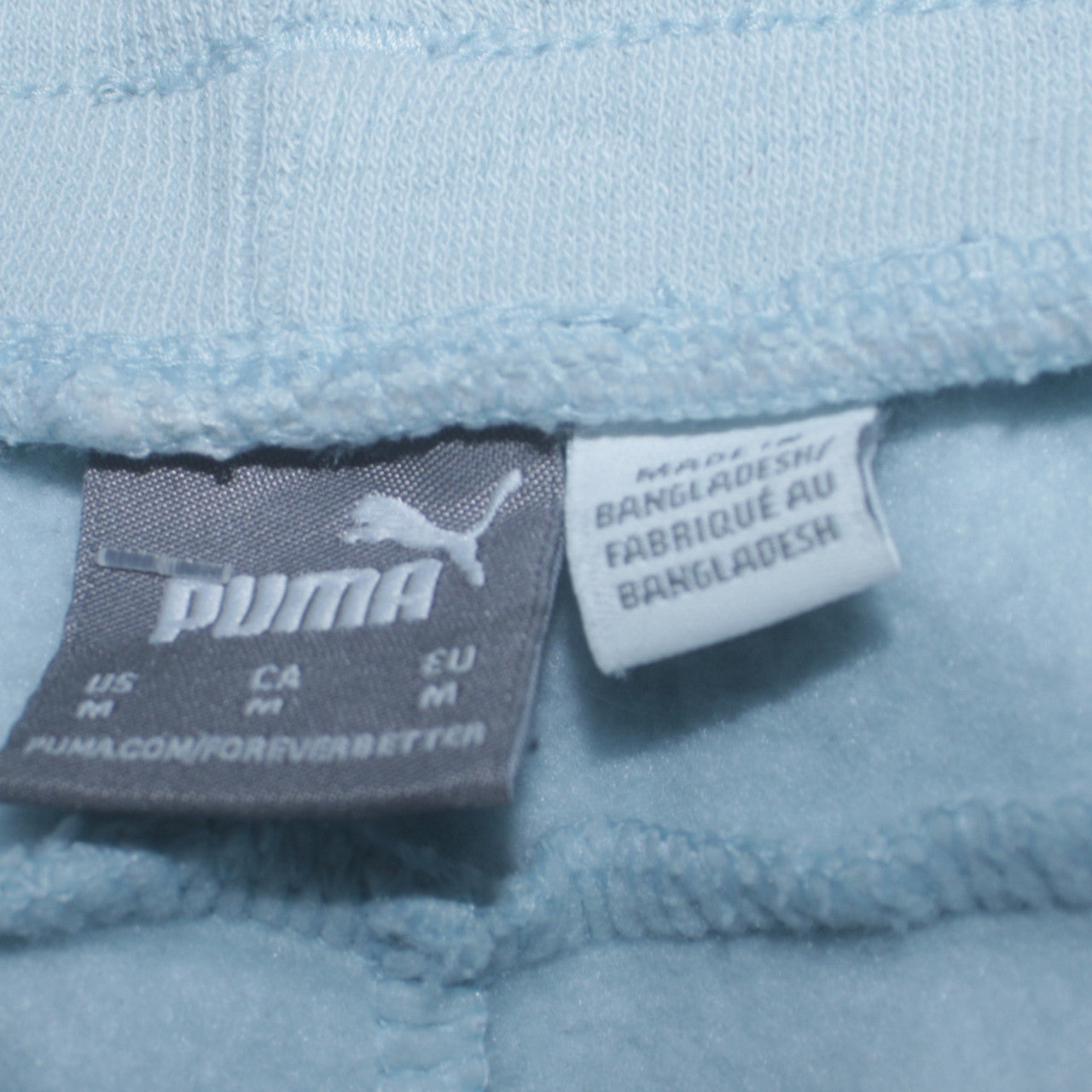 Puma Women Blue Fleece Sweatpants M Regular Fit Casual Sports