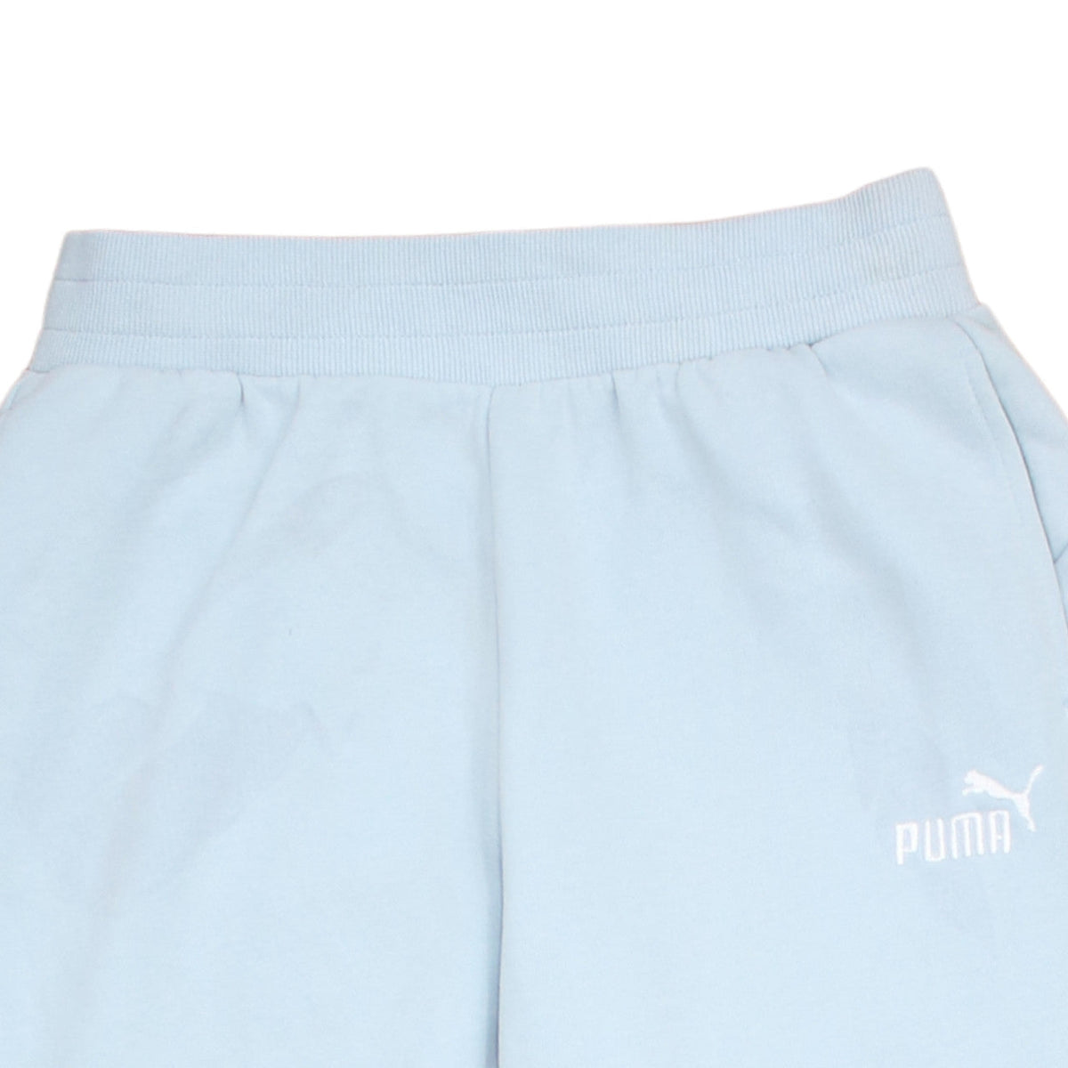 Puma Women Blue Fleece Sweatpants M Regular Fit Casual Sports