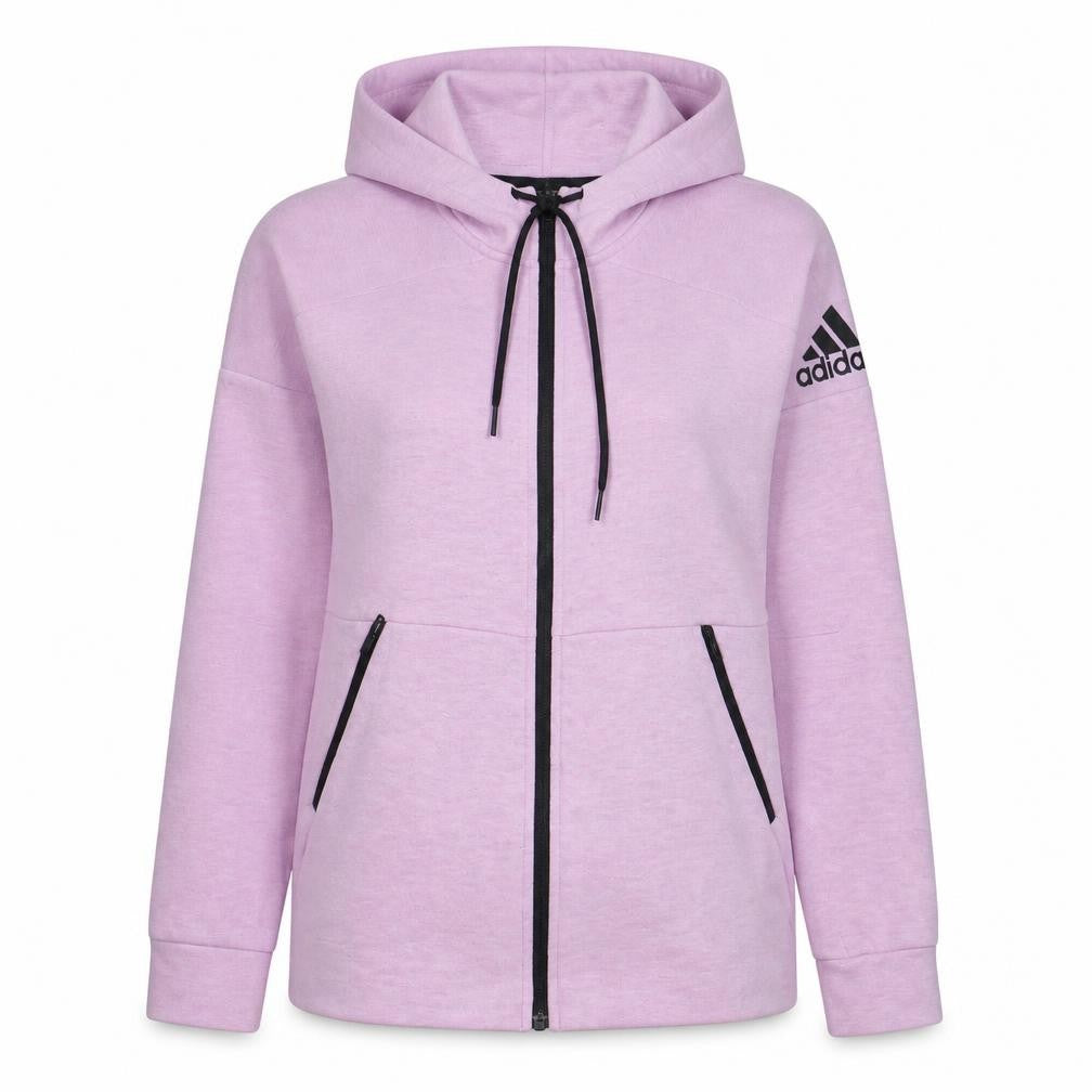 Adidas Women’s Pink Full Zip Hoodie XS Hooded Sweatshirt