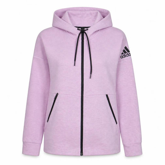Adidas Women’s Pink Full Zip Hoodie XS Hooded Sweatshirt