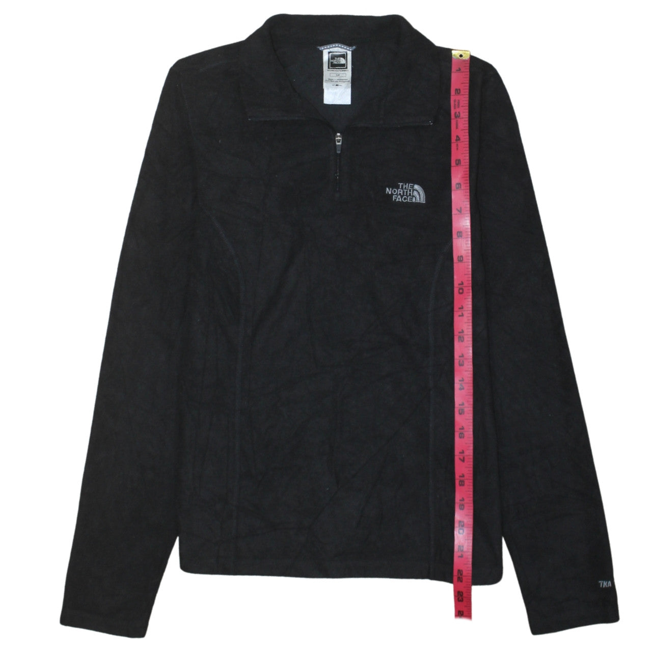 The North Face Womens Black Fleece 1/4 Zip Pullover Sweatshirt S