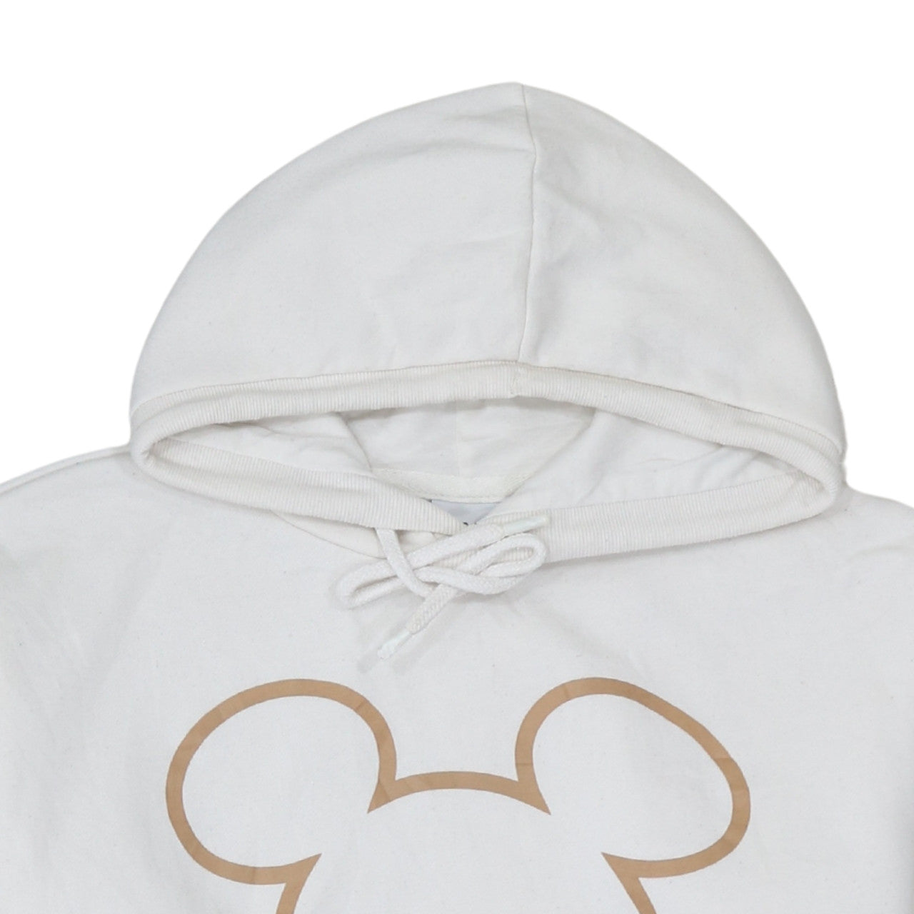 Disney Primark Women White Hoodie 2XS Mickey Mouse Pullover Sweatshirt