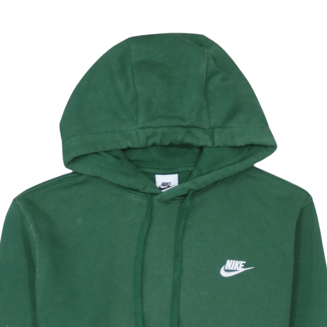 Nike Men's Green Pullover Hoodie Small Logo Sports Sweatshirt