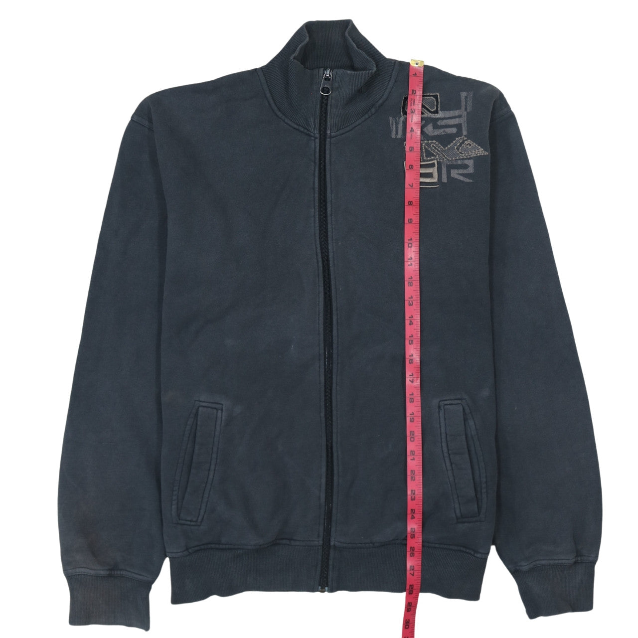 Quiksilver Men's Black 2XL Track Jacket Full Zip Cotton Fleece