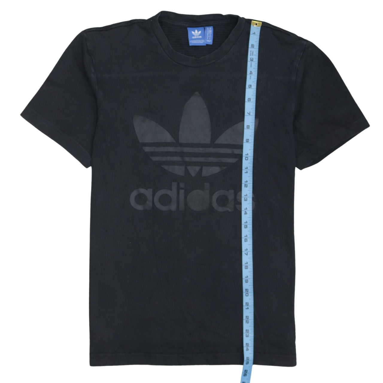 Adidas Men's Black Trefoil Logo Crew Neck Short Sleeve T-Shirt Size L