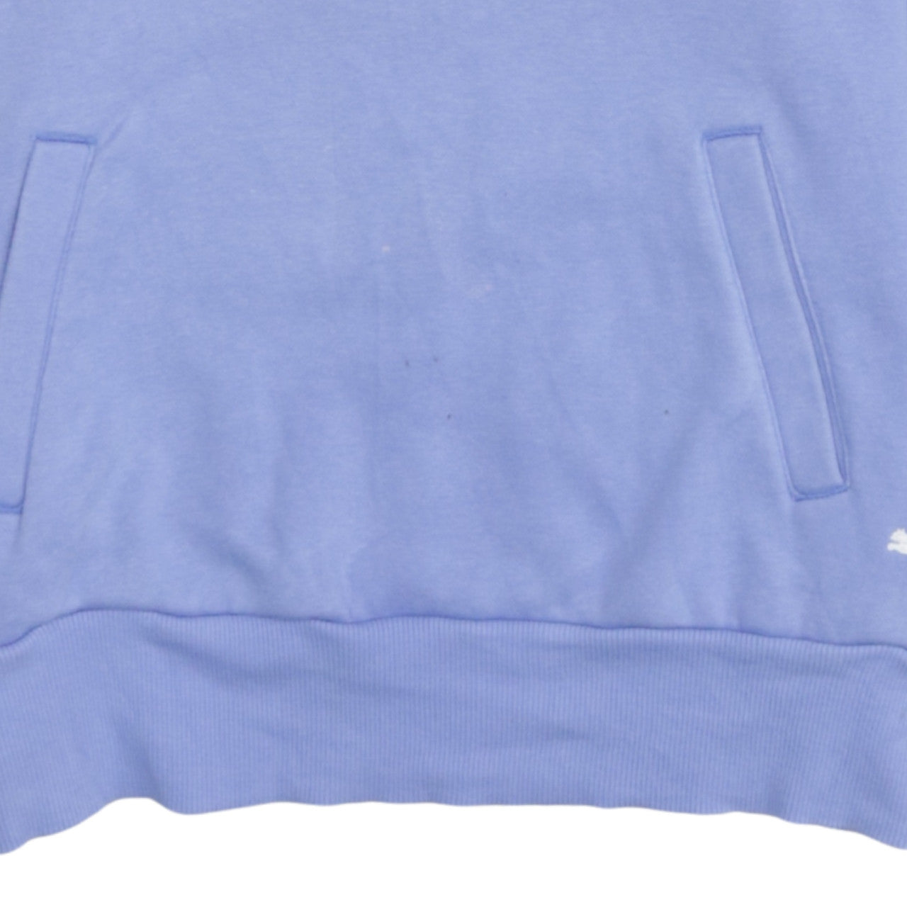 Puma Womens Blue Pullover Hoodie Size 12 Cotton Blend Logo Sweatshirt