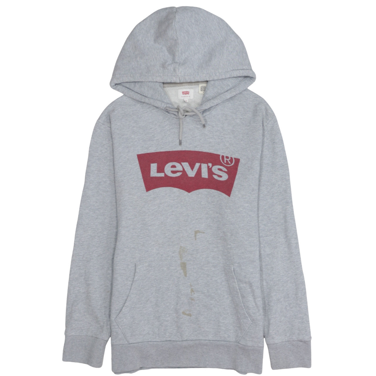 Levi's Men's Grey Logo Pullover Hoodie M Regular Fit