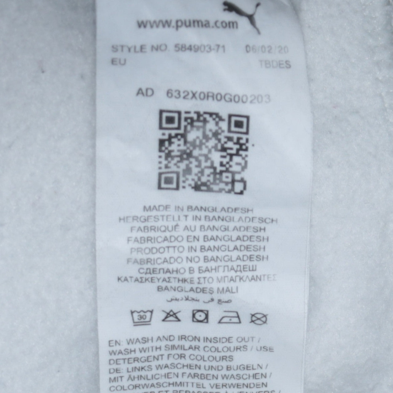 Puma Womens Light Grey XS Pullover Hoodie Drawstring Logo Sweatshirt