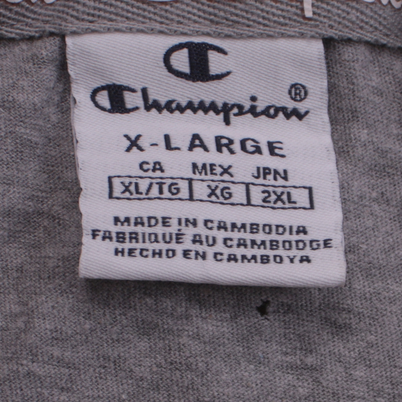 Champion Men's Grey XL Short Sleeve Crew Neck Sports T-Shirt