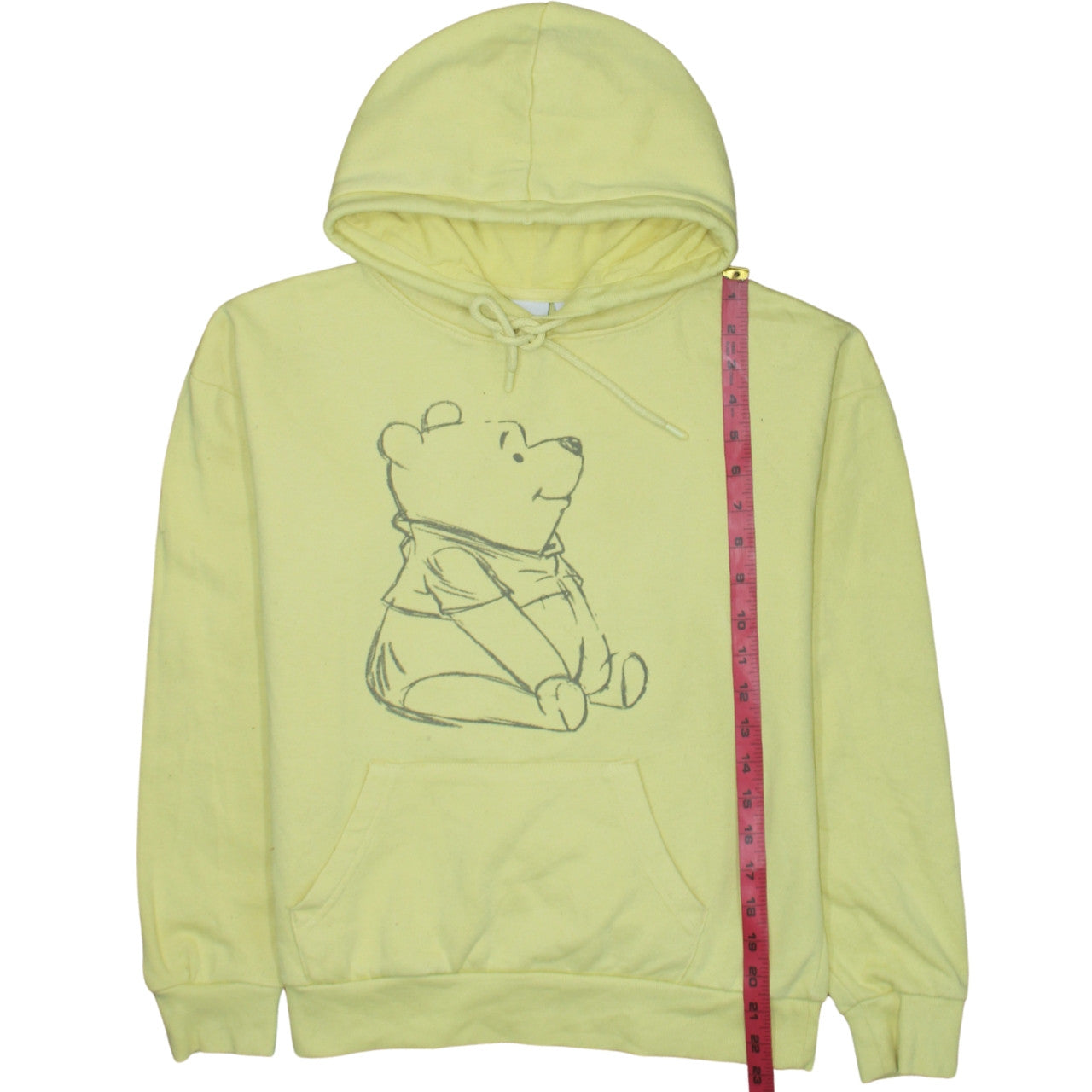Disney Primark Women's Yellow Winnie the Pooh Pullover Hoodie 2XS