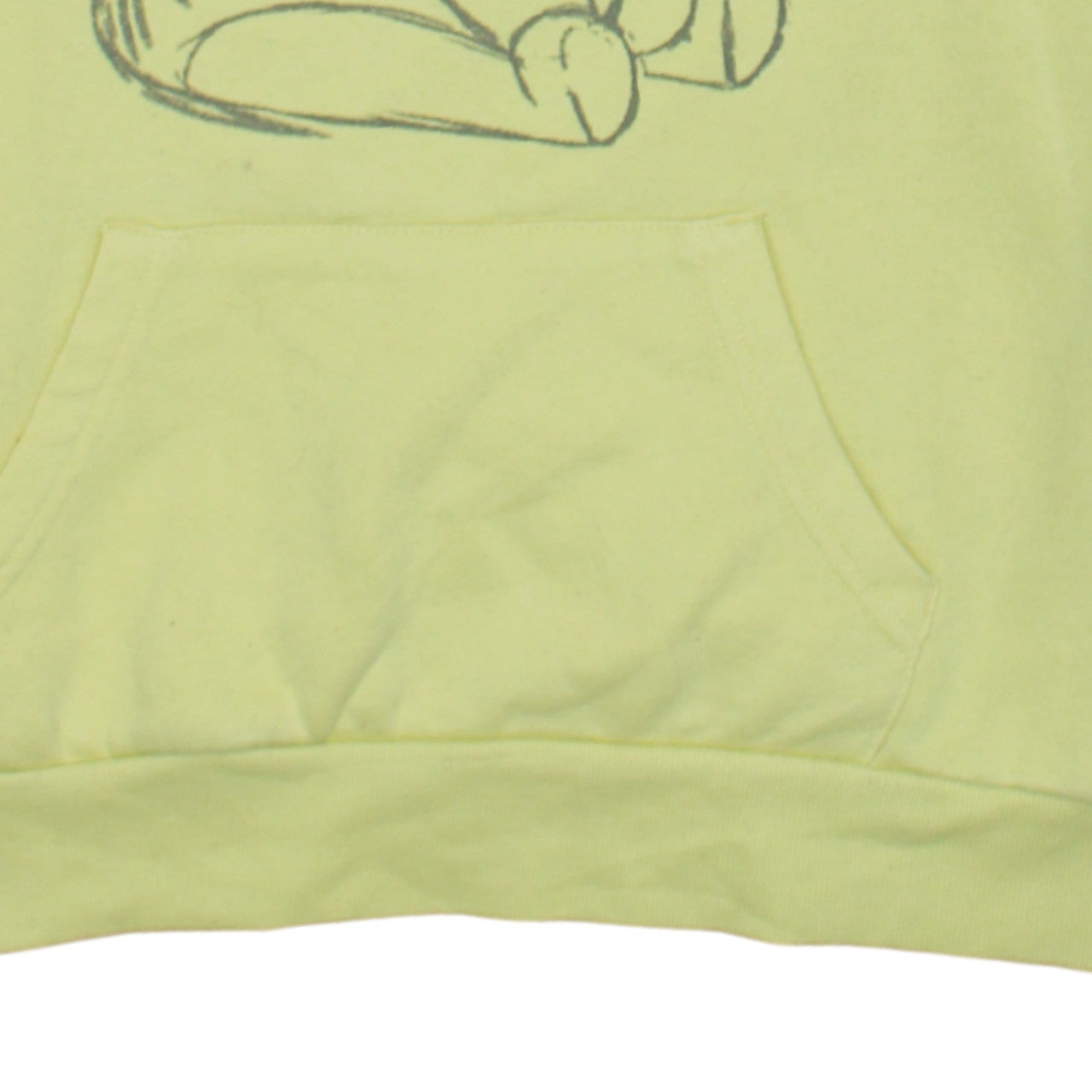 Disney Primark Women's Yellow Winnie the Pooh Pullover Hoodie 2XS