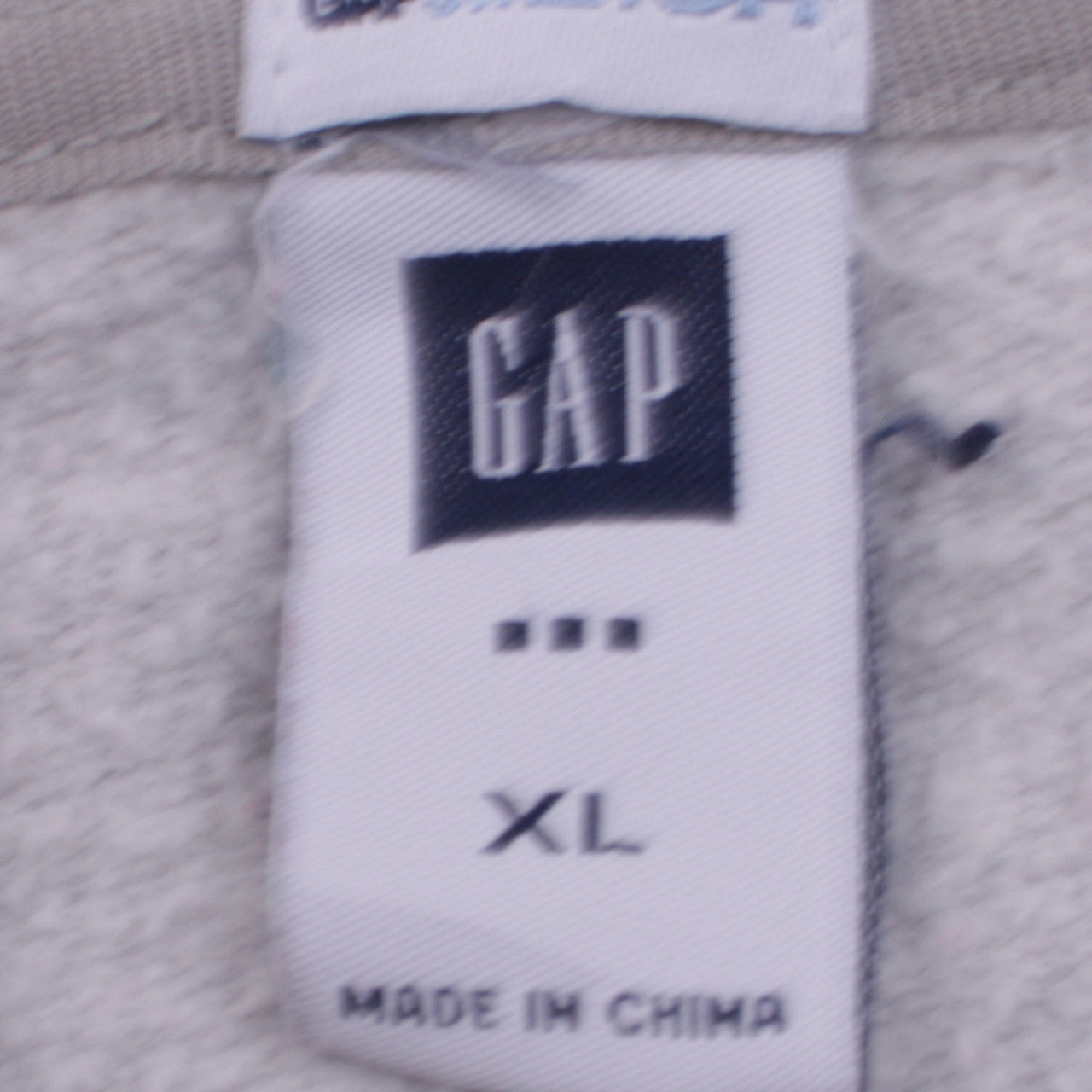 GAP Men's Grey Full Zip Hoodie XL Fleece Cotton Blend