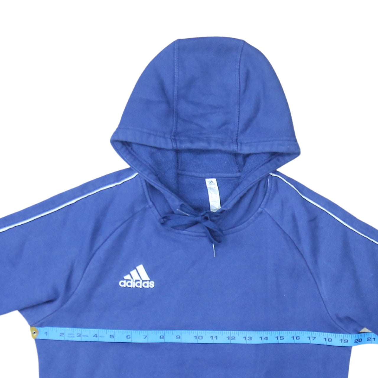 Adidas Men's Blue Pullover Hoodie Size S Sports Fleece