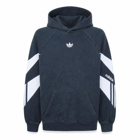 Adidas Men's Black Pullover Hoodie Small Logo Fleece Sweatshirt