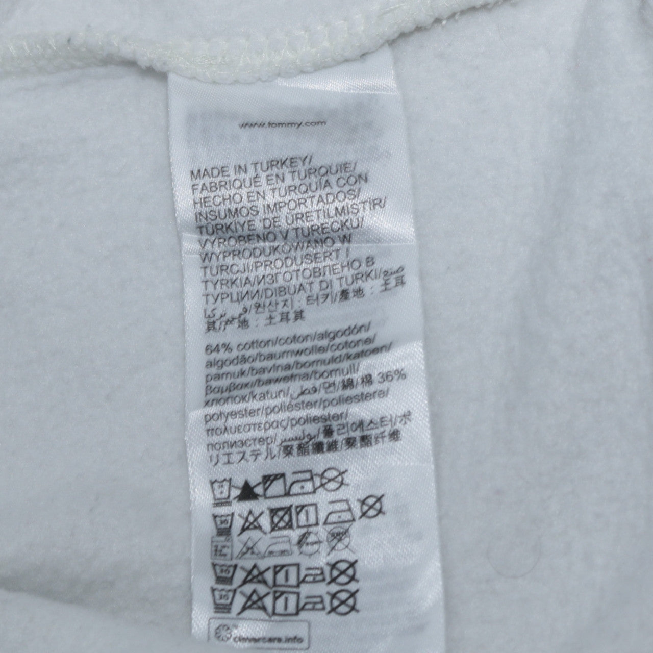 Tommy Hilfiger Men’s White Pullover Sweatshirt L Classic Fit