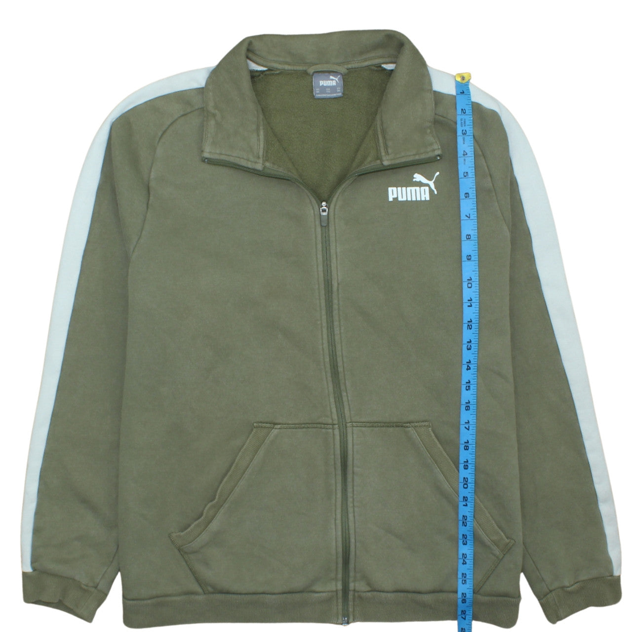 Puma Men's Green 2XL Full Zip Track Jacket Fleece