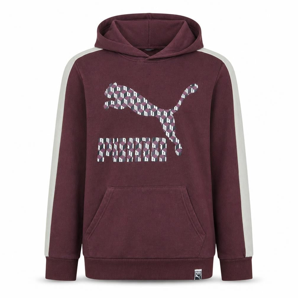 Puma Boys Purple Hoodie 14-15 Years Pullover Hooded Sweatshirt