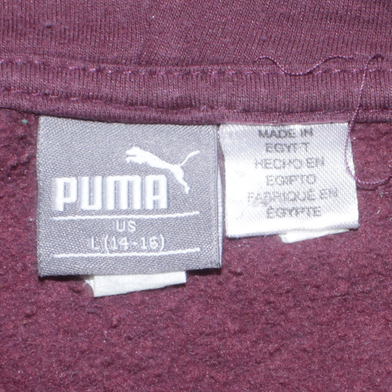 Puma Boys Purple Hoodie 14-15 Years Pullover Hooded Sweatshirt