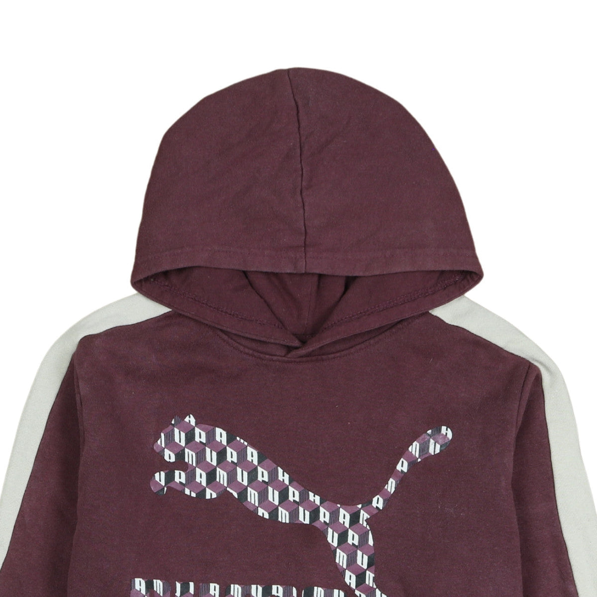 Puma Boys Purple Hoodie 14-15 Years Pullover Hooded Sweatshirt