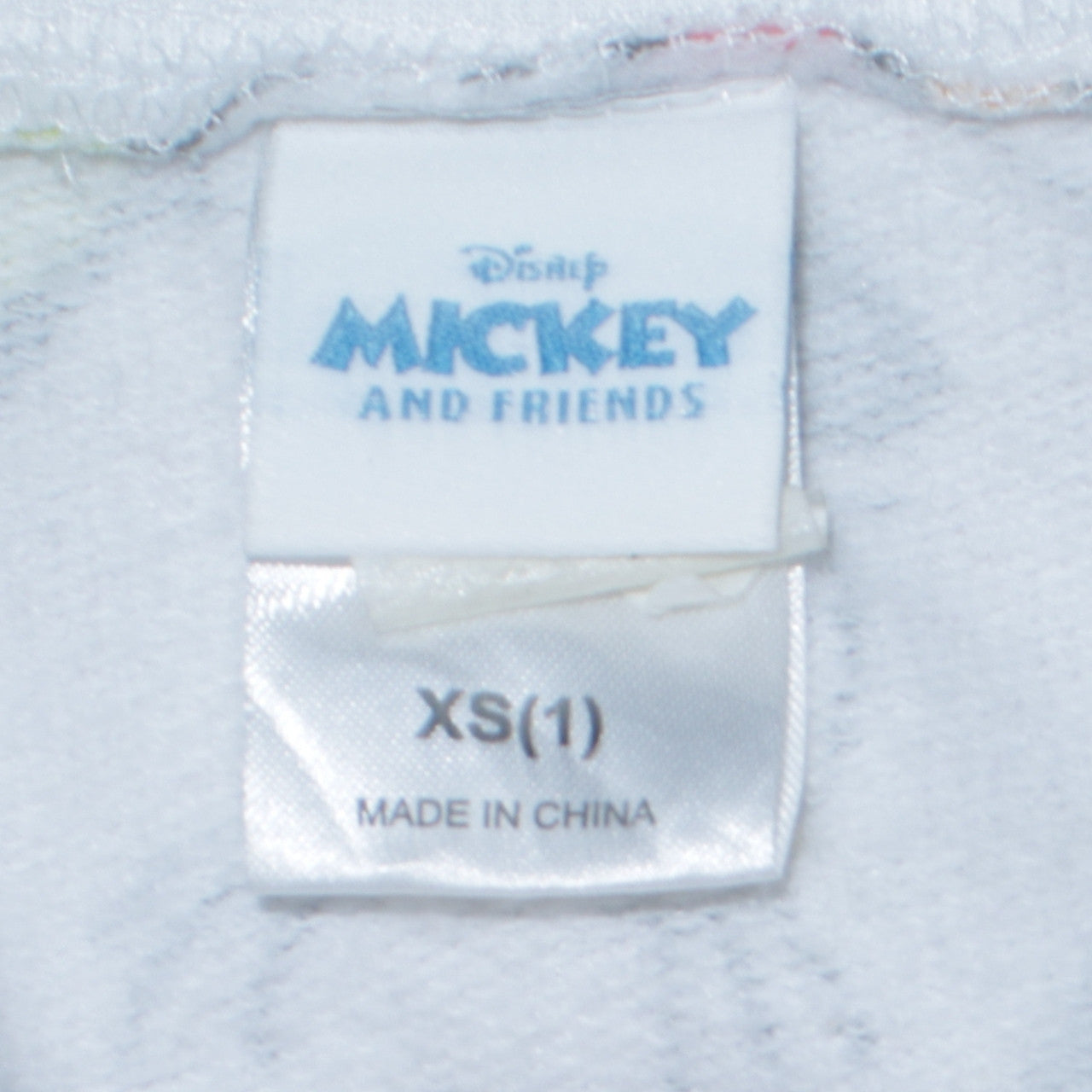 Disney Mickey & Friends Womens White Multicoloured Pullover Sweatshirt XS
