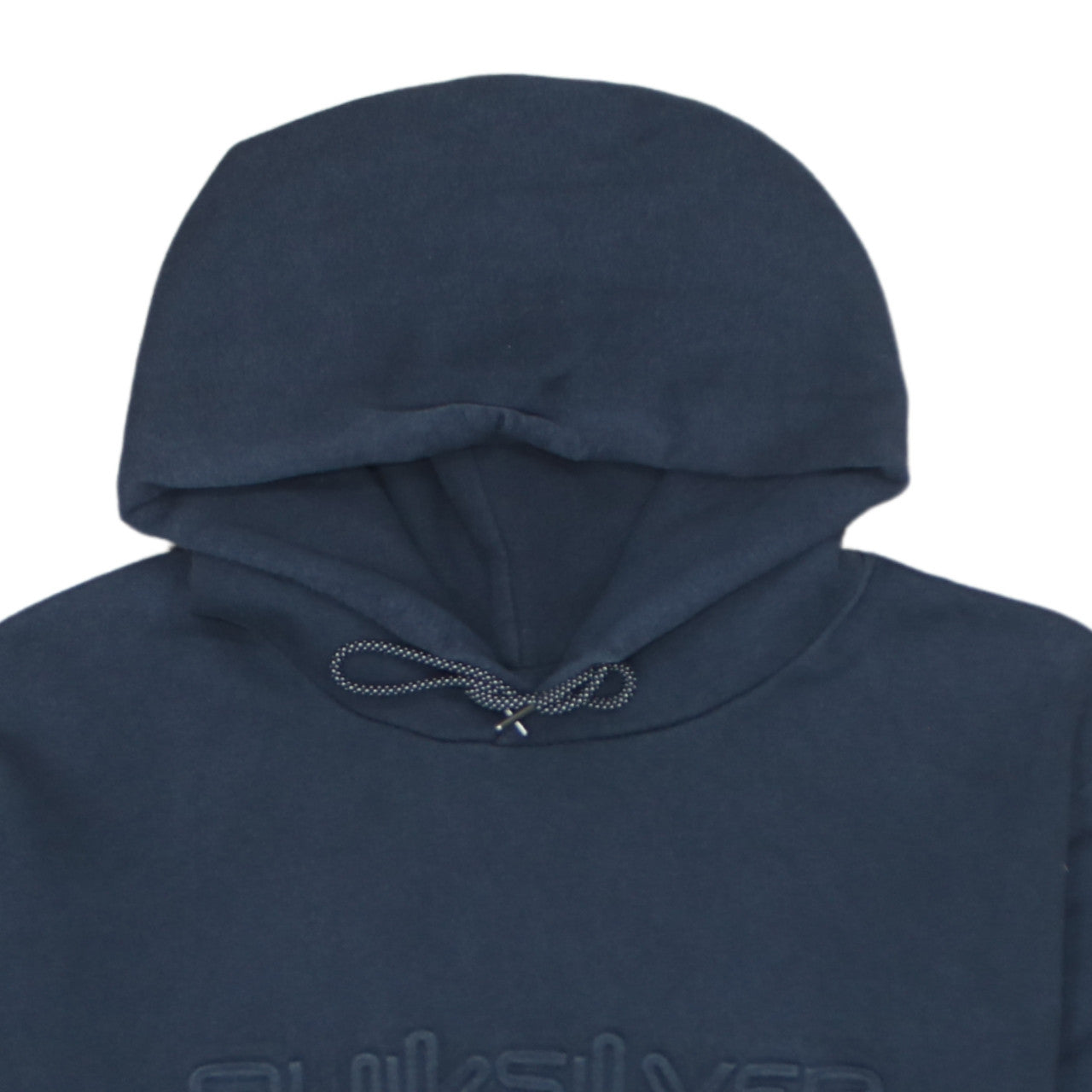Quiksilver Men's Blue Pullover Hoodie 2XL Logo Fleece Sweatshirt
