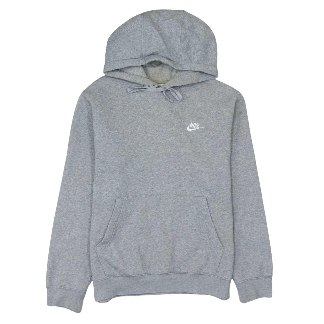 Nike Men's Grey Pullover Hoodie Small Regular Fit Fleece Sportswear