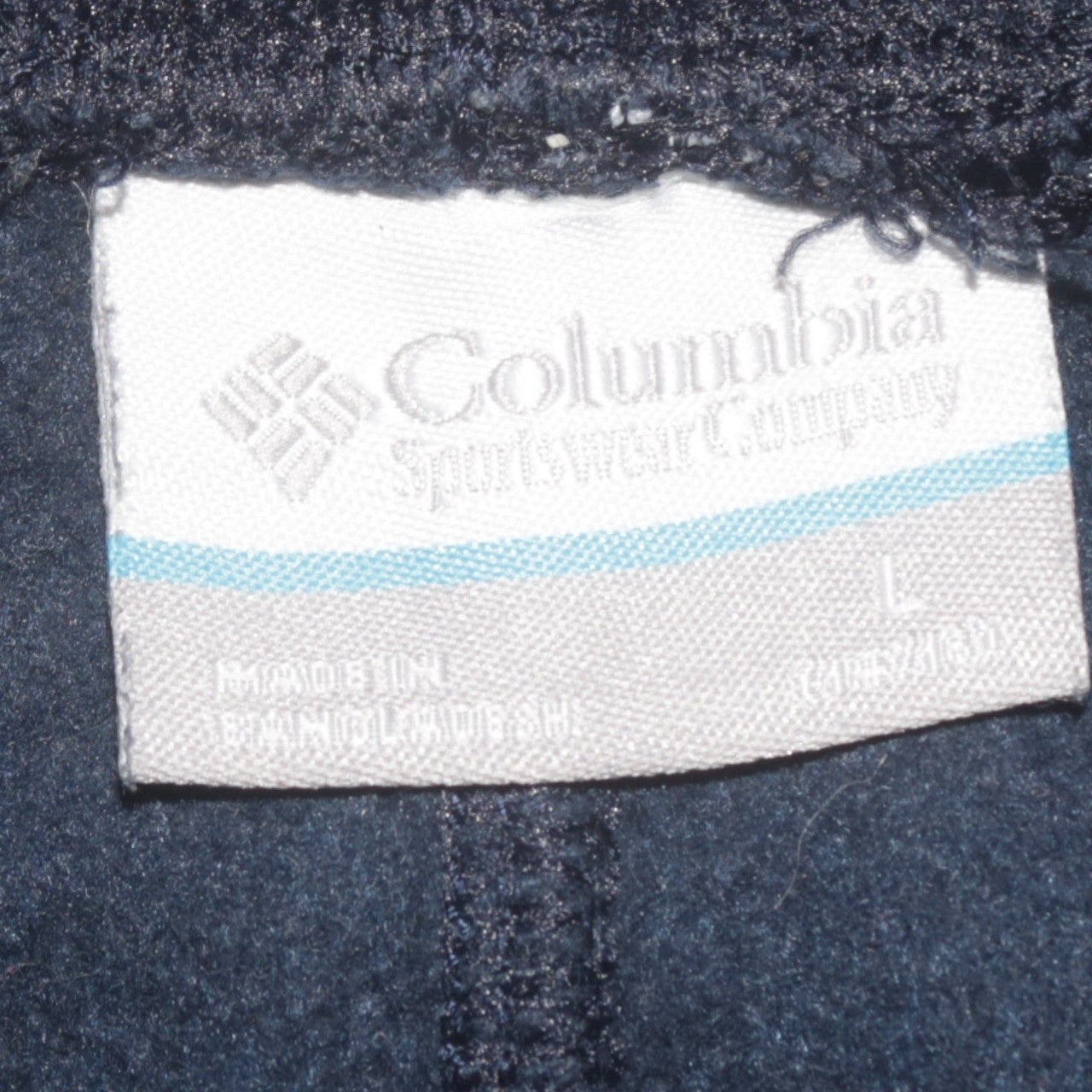Columbia Boys Navy Blue Jogger Sweatpants L Elastic Waist Pockets