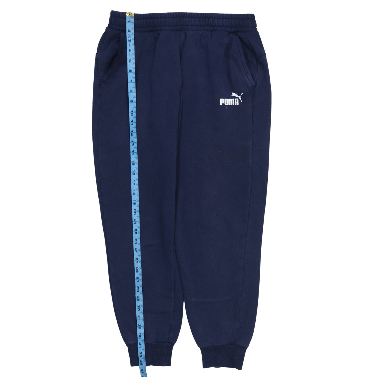 PUMA Men's Navy Blue Sweatpants Jogger Trousers Size L