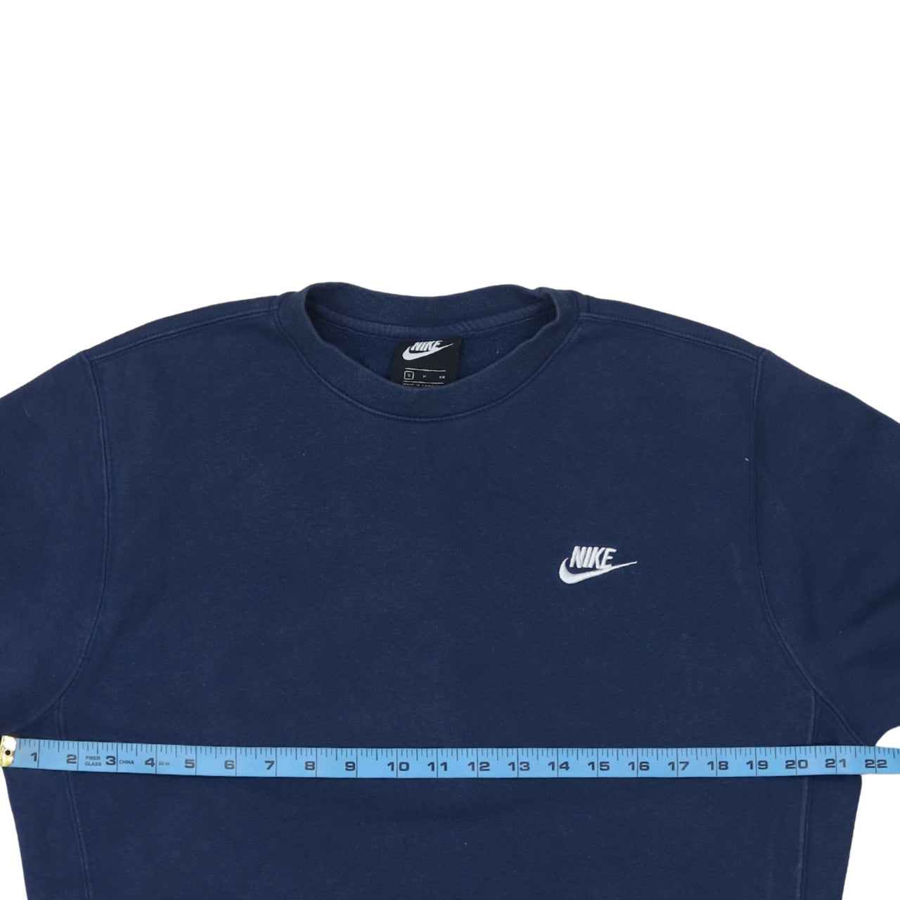 Nike Men's Blue Small Crew Neck Pullover Sweatshirt