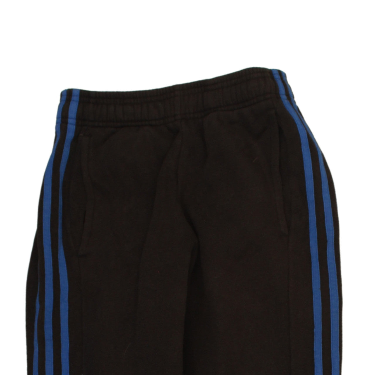 Adidas Boys Black Blue Jogger Sweatpants Size 11-12 Years Elastic Waist