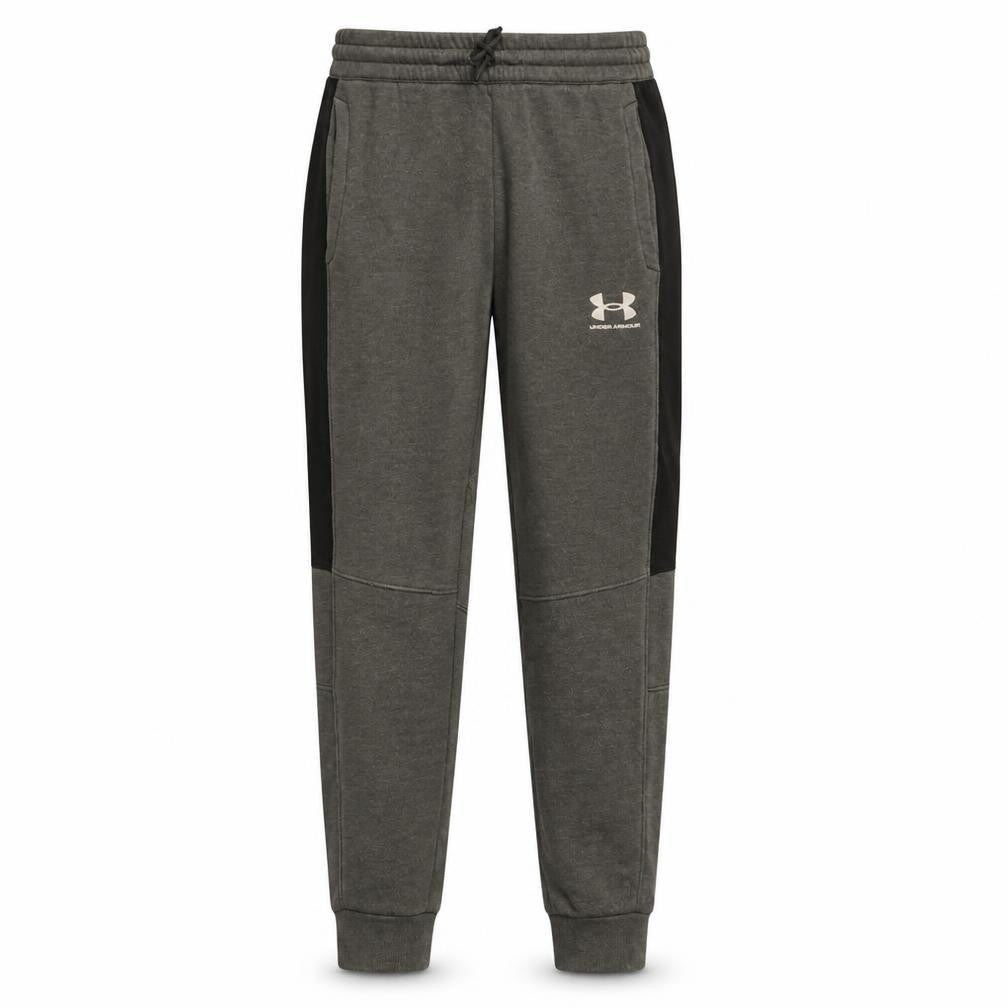 Under Armour Boys Grey Jogger Trousers Size M Elastic Waist Sportswear