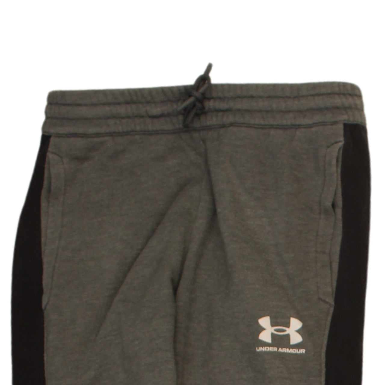 Under Armour Boys Grey Jogger Trousers Size M Elastic Waist Sportswear