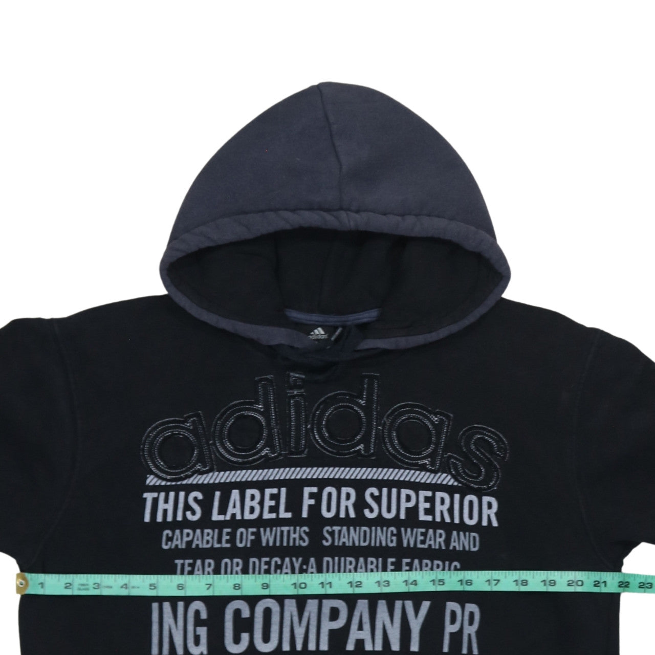 Adidas Mens Black Pullover Hoodie M Sports Fleece Sweatshirt