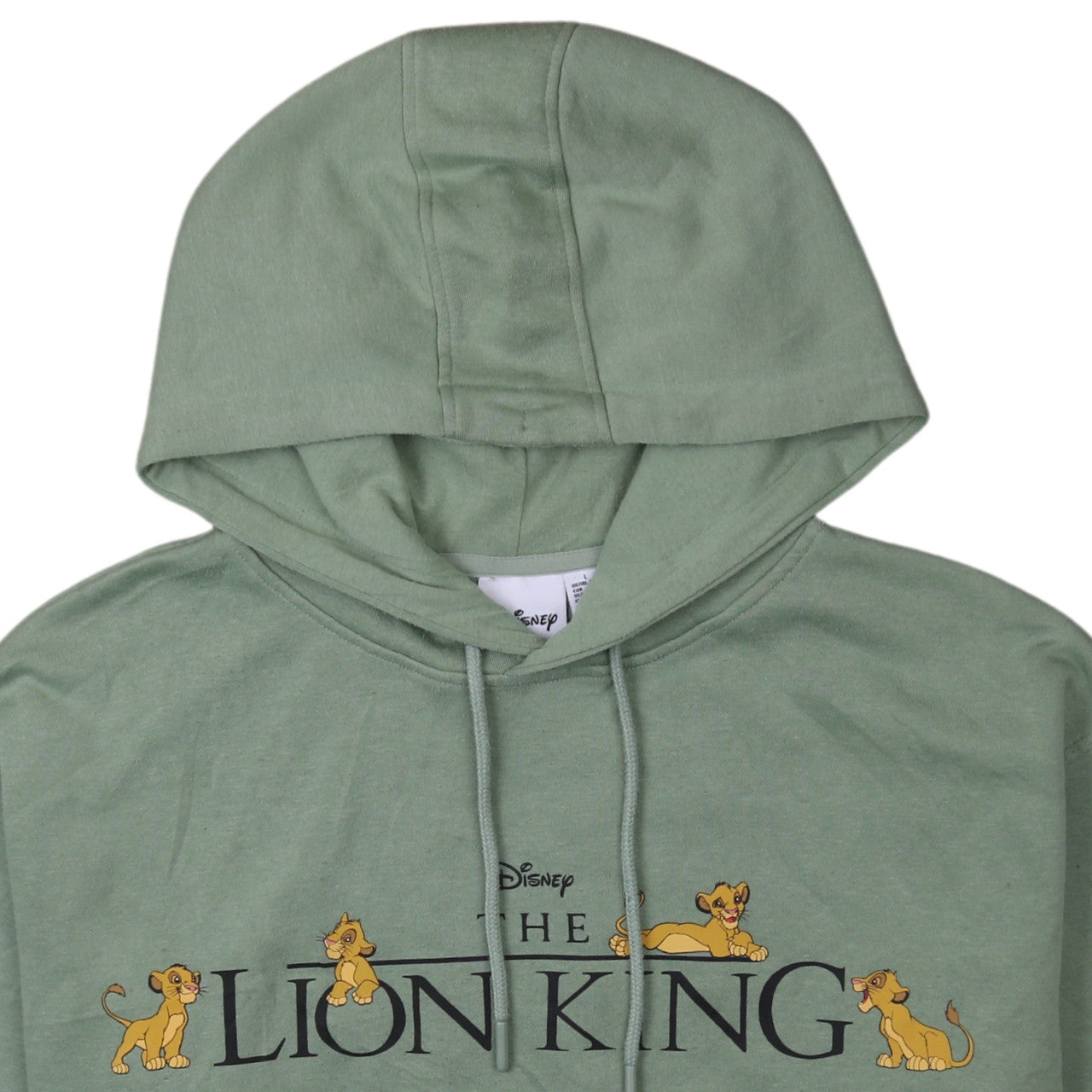 Disney Women Green Lion King Pullover Hoodie Size L