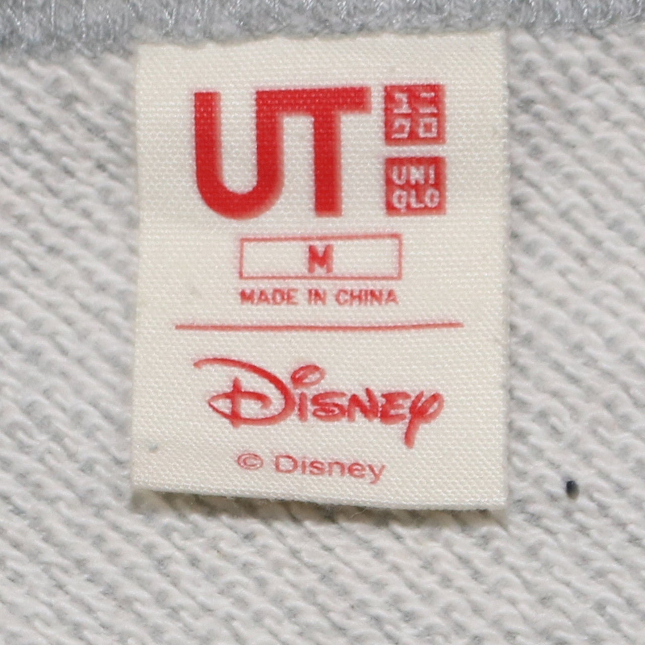 Uniqlo Disney Mickey Mouse Grey Sweatshirt Men M Crew Neck Pullover