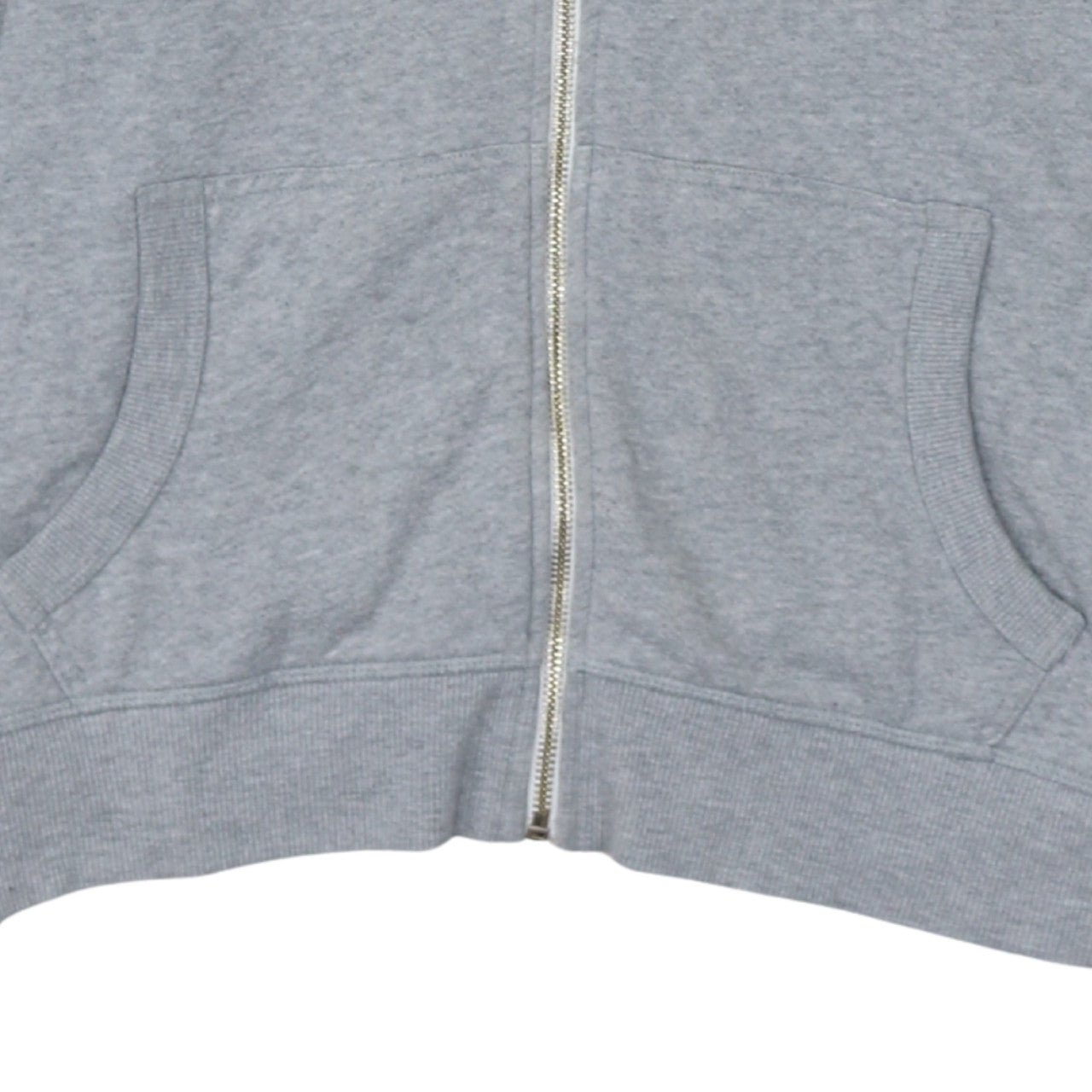 Tommy Hilfiger Women Grey Full Zip Hoodie Size L Cotton Blend