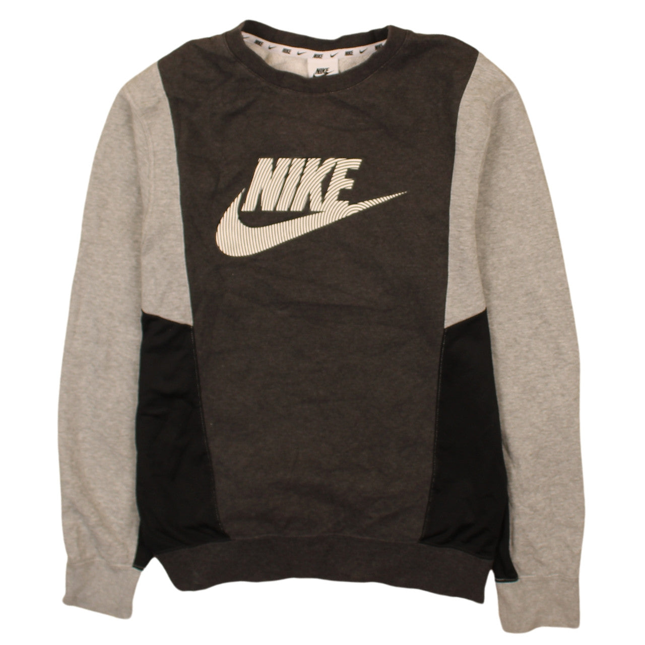 Nike Men's Grey XS Pullover Sweatshirt Logo Graphic Crew Neck