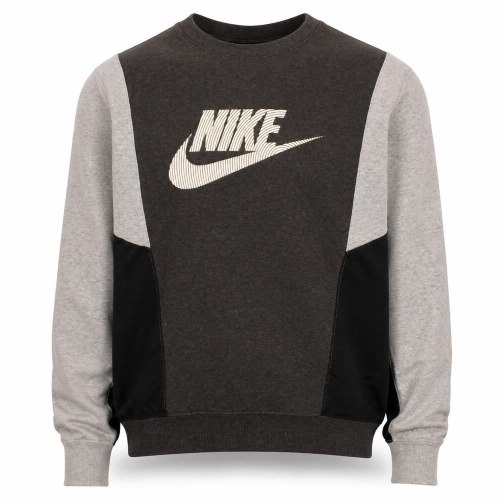 Nike Men's Grey XS Pullover Sweatshirt Logo Graphic Crew Neck